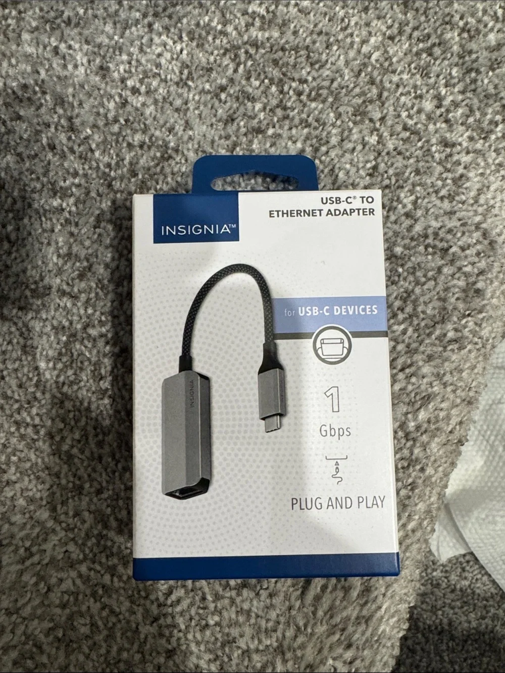 New USB-C to Ethernet Adapter - Gray